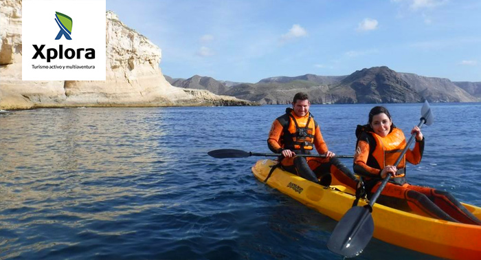 Ruta en Kayak por Las Negras - Playazo o Los Escullos + Snorkel + Reportaje fotográfico por 18€