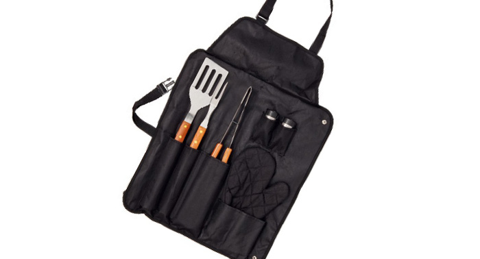 Saca el cocinero que llevas dentro: de Barbacoa Portátil Plegable + kit de 7 utensilios