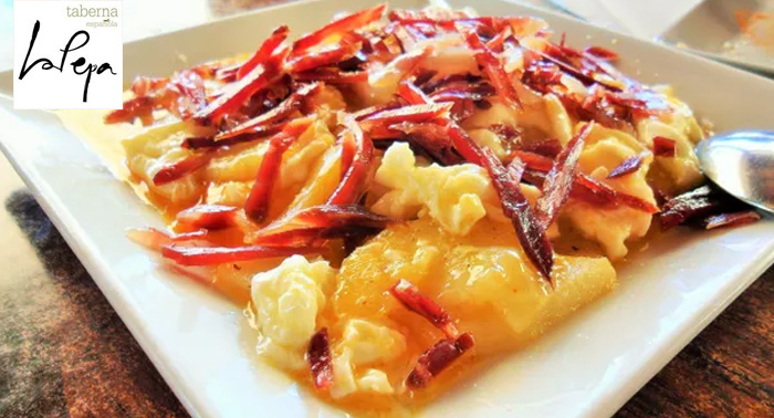 ¡Degusta un exquisito menú para compartir para 2 personas en Taberna La Pepa de Aguadulce!