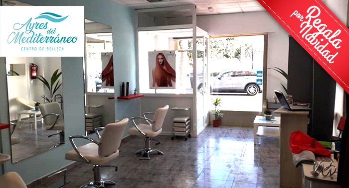 ¡Cuida tu pelo en Ayres del Mediterráneo! Tratamiento Hidratación + Lavado con Masaje + Peinado