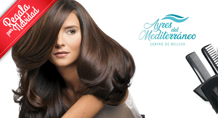 ¡Cuida tu pelo en Ayres del Mediterráneo! Tratamiento Hidratación + Lavado con Masaje + Peinado
