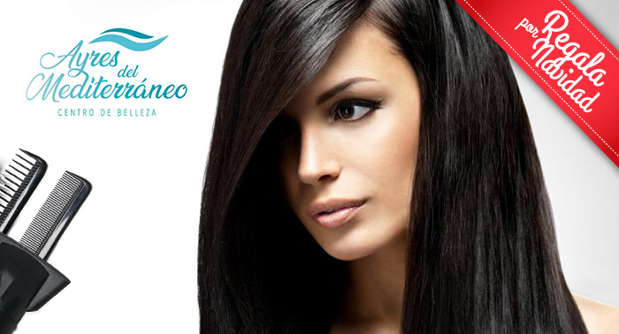 ¡Cuida tu pelo en Ayres del Mediterráneo! Tratamiento Hidratación + Lavado con Masaje + Peinado