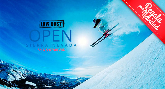 ¡Regala ocio en Sierra Nevada con 1, 2 ó 3 días de alquiler de equipo de Esquí o Snowboard!