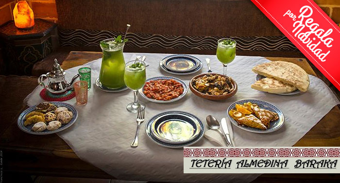 ¡Plan Delicioso! Menú Árabe a compartir para 2 pax en el Restaurante Tetería Almedina Baraka