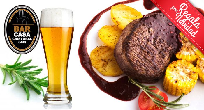 Tapeo para 2 personas: 4 Cañas + 4 Tapas + Ración de la casa, en Casa Cristóbal