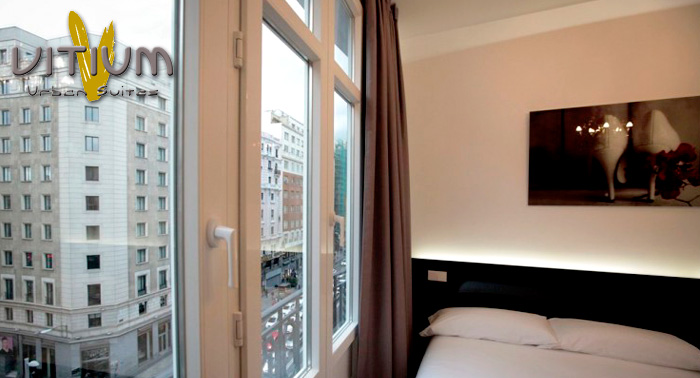Amanece en la Gran Vía de Madrid: Alojamiento en Habitación Doble y Desayuno Buffet