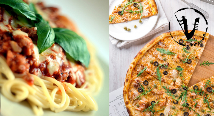 La mejor comida italiana en Venice Caffé: Pizza o Pasta + Bebida + Postre por sólo 9.95€