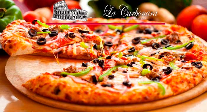 ¡Descubre la Auténtica Italia! Pizza + Bebida en La Carbonara de Almerimar