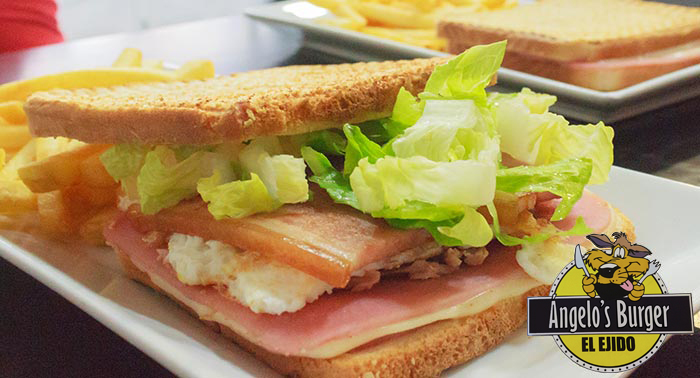 ¡Plan XXL! Hamburguesa, Bocadillo, Perrito o Pizza + 1/2 Litro de Refresco en Burger Angelo