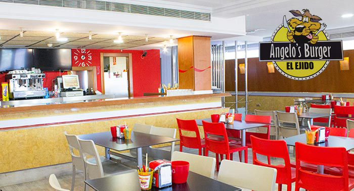 ¡Plan XXL! Hamburguesa, Bocadillo, Perrito o Pizza + 1/2 Litro de Refresco en Burger Angelo