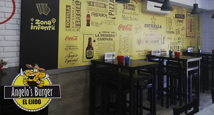 ¡Plan XXL! Hamburguesa, Bocadillo, Perrito o Pizza + 1/2 Litro de Refresco en Burger Angelo