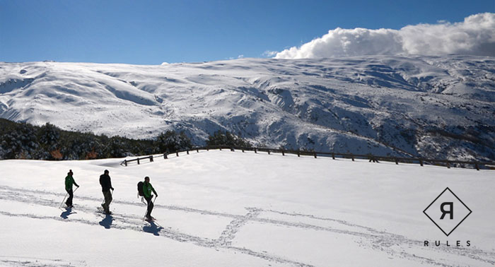 ¡Ruta por Sierra Nevada! Alquiler de Raquetas de Nieve y Bastones + Excursión de 2h