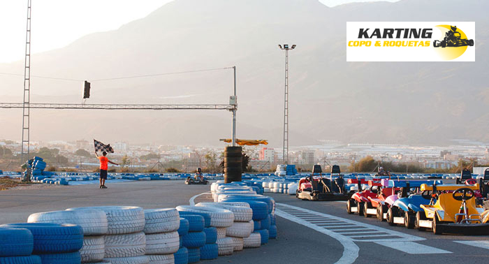 ¡Adrenalina! 2 Tandas de 7min de Kart GT420 o Biplaza BGT42 en Karting Copo & Roquetas