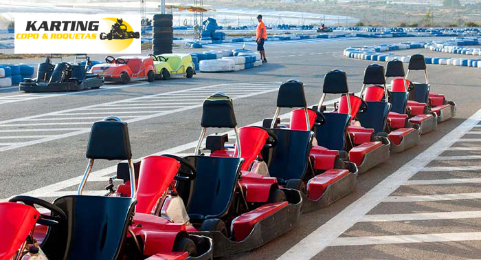 ¡Adrenalina! 2 Tandas de 7min de Kart GT420 o Biplaza BGT42 en Karting Copo & Roquetas