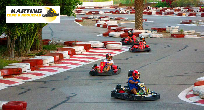¡Adrenalina! 2 Tandas de 7min de Kart GT420 o Biplaza BGT42 en Karting Copo & Roquetas