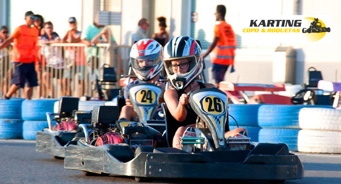 ¡Adrenalina! 2 Tandas de 7min de Kart GT420 o Biplaza BGT42 en Karting Copo & Roquetas