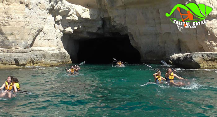 Ruta en Kayak Transparente por Cabo de Gata + Agua + Cerveza o Refresco + Reportaje Fotográfico