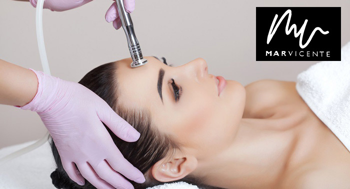 Higiene Facial con Microdermoabrasión con Punta de Diamante + Máscara LED 
