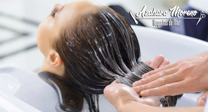 ¡Look natural! Mechas Balayage + Hidratación + Peinado en Peluquería Azahara Moreno