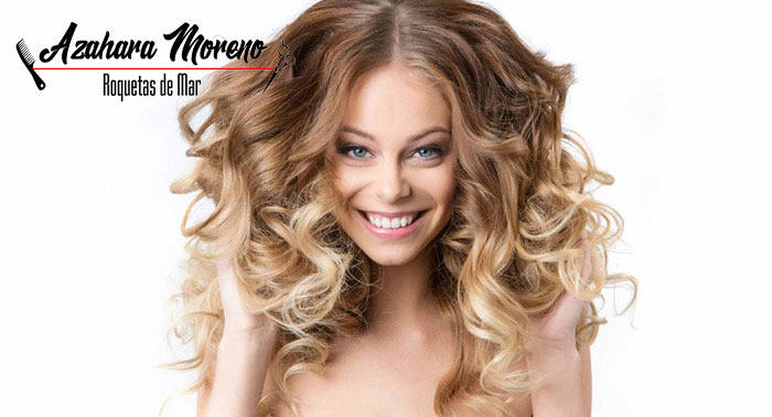 ¡Look natural! Mechas Balayage + Hidratación + Peinado en Peluquería Azahara Moreno