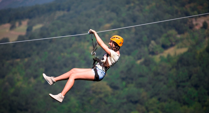 Actividades en la Naturaleza: Tirolina + Senderismo + Tiro con Arco + Slackline