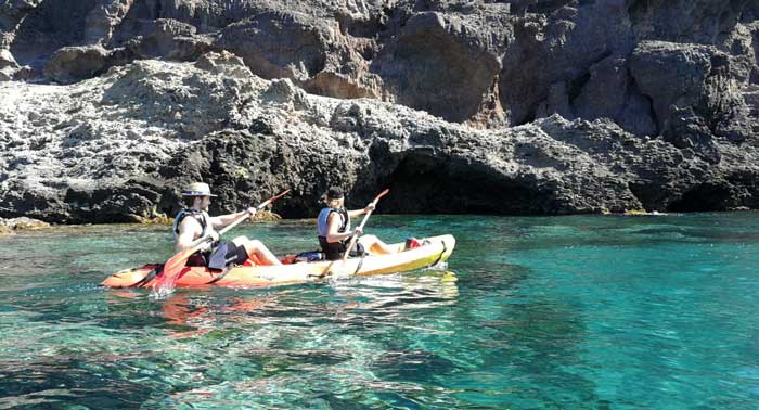 Ruta en Kayak por el Arrecife de las Sirenas - Cabo de Gata + Snorkel + Fotos y Vídeo