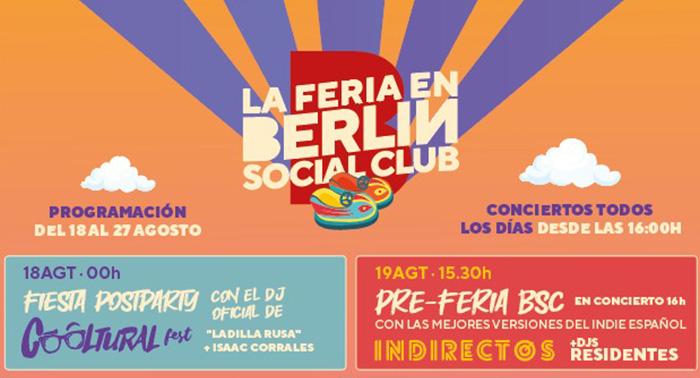 Vive como nunca la Feria de Almería 2022... ¡en Berlín Social Club!