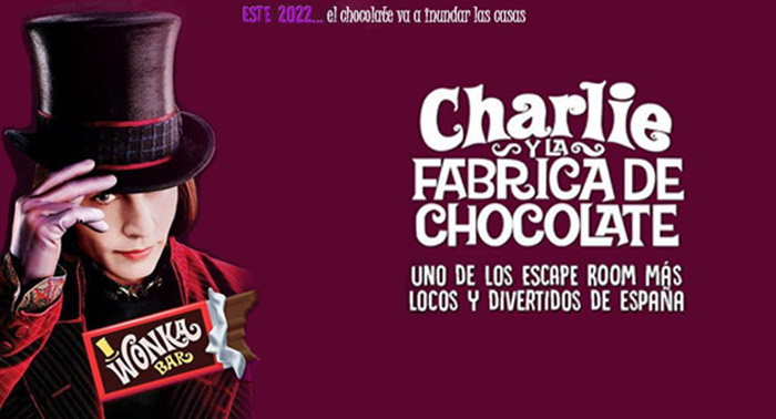 Diversión para toda la familia: Escape Room de Charlie y la Fabrica de Chocolate de 2 horas