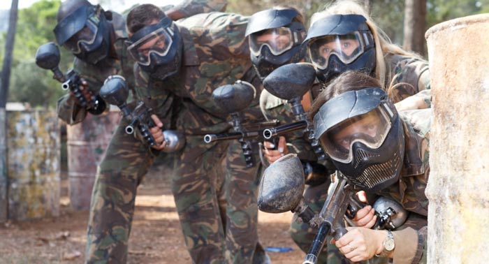 ¡¡A la batalla!! Paintball con todo el Material + 100 Bolas + Fotos + 3 Escenarios + Refresco