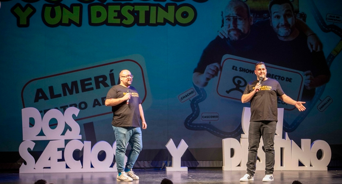 Entradas Zona A para DOS SAECIOS Y UN DESTINO en Auditorio de Roquetas de Mar, el 19 de octubre