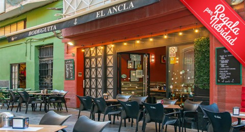 ¡Planazo en pleno centro! 2 Bebidas + 2 Tapas + Sartén a elegir en Restobar El Ancla