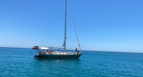 ¡Experiencia única! Hasta para 12pax: Ruta en Velero 1h 30min + Foto + Bebida + Baño