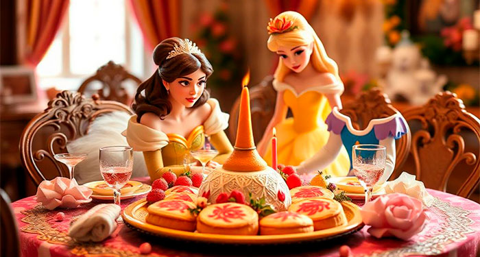 Brunch con las Princesas en el Restaurante El Bosque Encantado, Inspirado en Disney