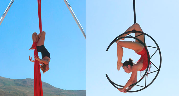 Una experiencia única: Bono de 8 clases de aéreos con telas, aro y trapecio