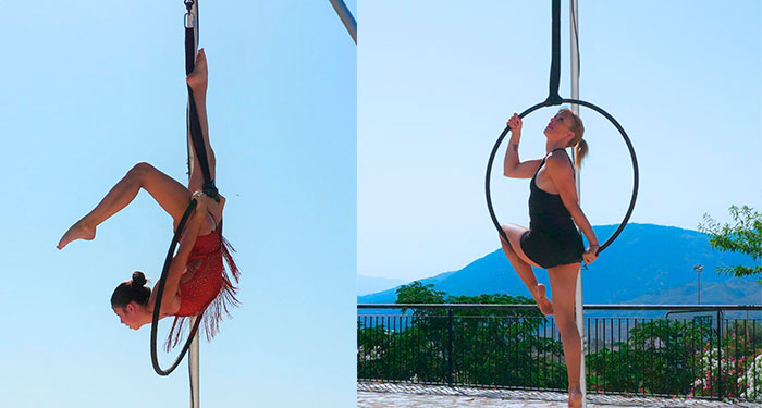 Una experiencia única: Bono de 8 clases de aéreos con telas, aro y trapecio