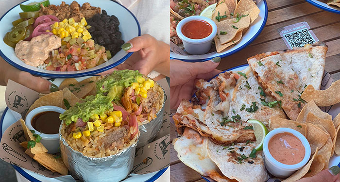 ¡Menú TexMex para 2 o 4 en El Burro Triste! Burritos, Encuerados o Ensaladas + Nachos + Bebidas