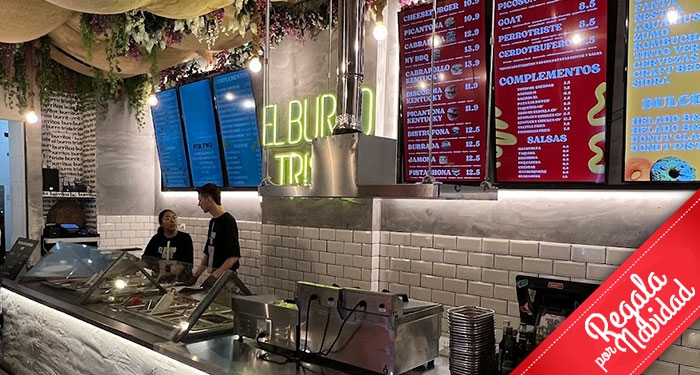 ¡Menú TexMex para 2 o 4 en El Burro Triste! Burritos, Encuerados o Ensaladas + Nachos + Bebidas