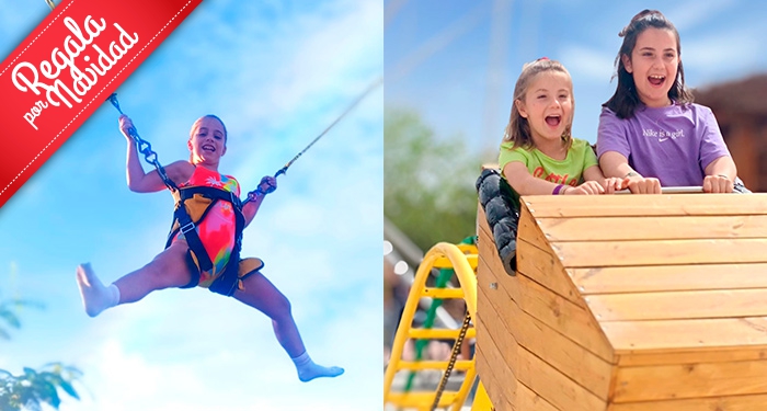 Planazo en familia: Entradas al parque multiaventura Murapark + Tirolina Ilimitada + Coche Ovni