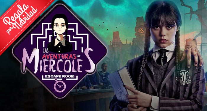 ¡Las Aventuras de Miércoles! Acompaña a la pequeña de la Familia Addams en este Escape Room