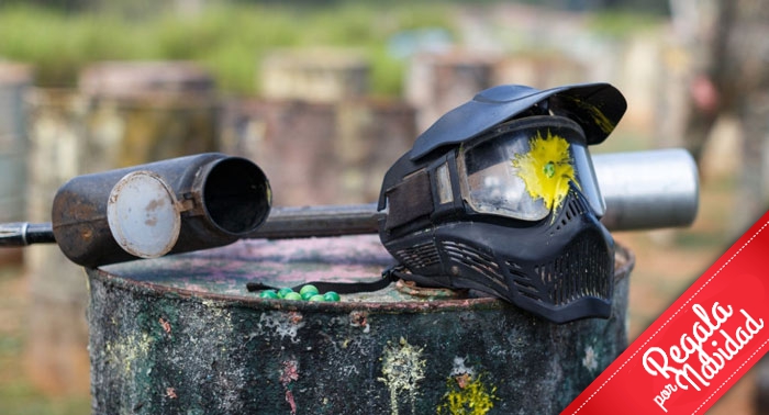 ¡¡A la batalla!! Paintball con todo el Material + 100 Bolas + Fotos + 3 Escenarios + Refresco