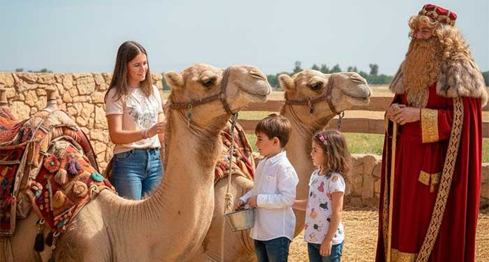 Fiesta de Navidad en la Granja de los Camellos: Visita Rey Mago, Taller Manualidades, Gymkana..