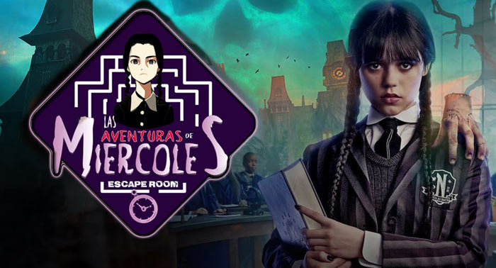 ¡Las Aventuras de Miércoles! Acompaña a la pequeña de la Familia Addams en este Escape Room