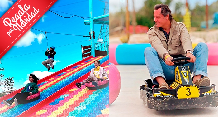 Planazo en familia: Entradas al parque multiaventura Murapark + Tirolina Ilimitada + Coche Ovni