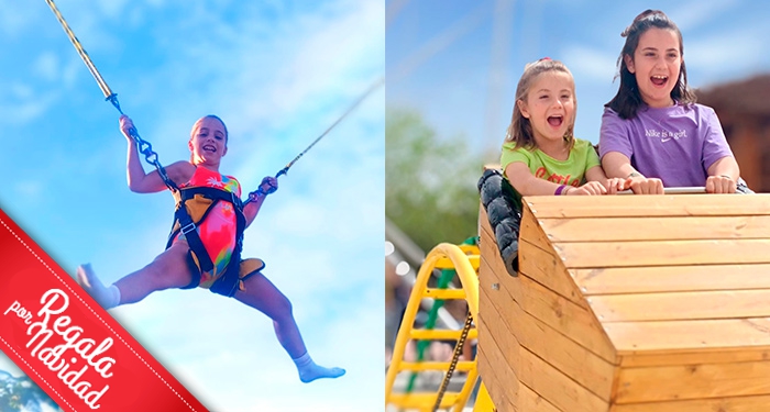 Planazo en familia: Entradas al parque multiaventura Murapark + Tirolina Ilimitada + Coche Ovni