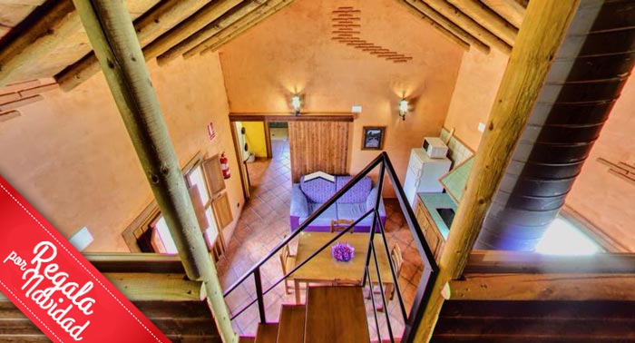 ¡Regala un finde en una Cabaña Rural! Para 2 o 4 personas: 2 Noches de Alojamiento + Tapeo