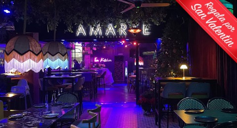 Amarte Fun Kitchen: Exquisito Menú para 2 en pleno centro de Almerimar, frente a la playa