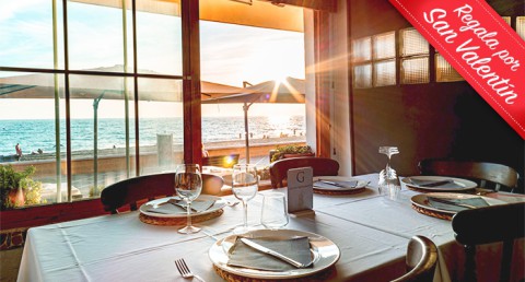Delicioso Arroz Caldoso con vistas de Cabo de Gata en el acogedor ambiente de La Goleta