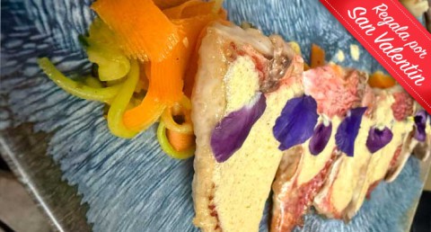 Pura delicia!! Menú Degustación de 8 Platos + Bebidas para 2 personas de la Chef Cristina Ulla