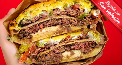 Menú de Hamburguesa Gourmet en Impasto: 2 Burgers o 2 Hot Dog + Racion + 2 bebidas