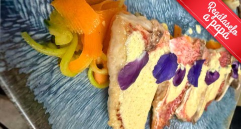 Pura delicia!! Menú Degustación de 8 Platos + Bebidas para 2 personas de la Chef Cristina Ulla